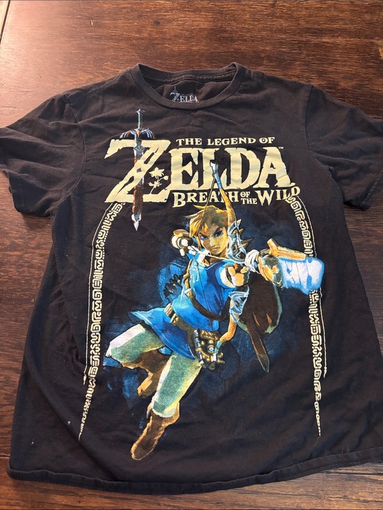 The Legend Of Zelda Other - The Legend of Zelda Breath of the Wild Kids Black Graphic Tee